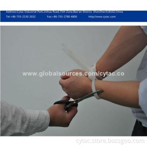 Nylon 66 Double Loop Disposable Handcuff for Police